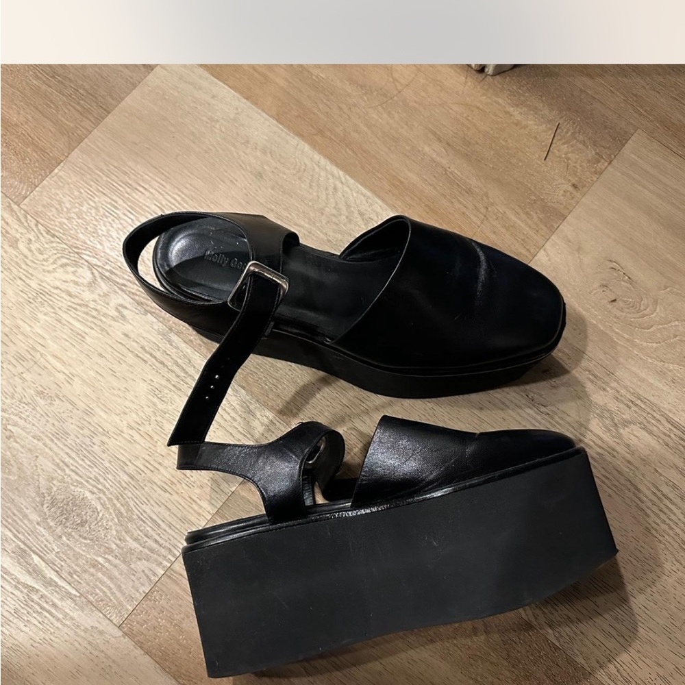 Molly Goddard Black Adriana Platform Sandals 38